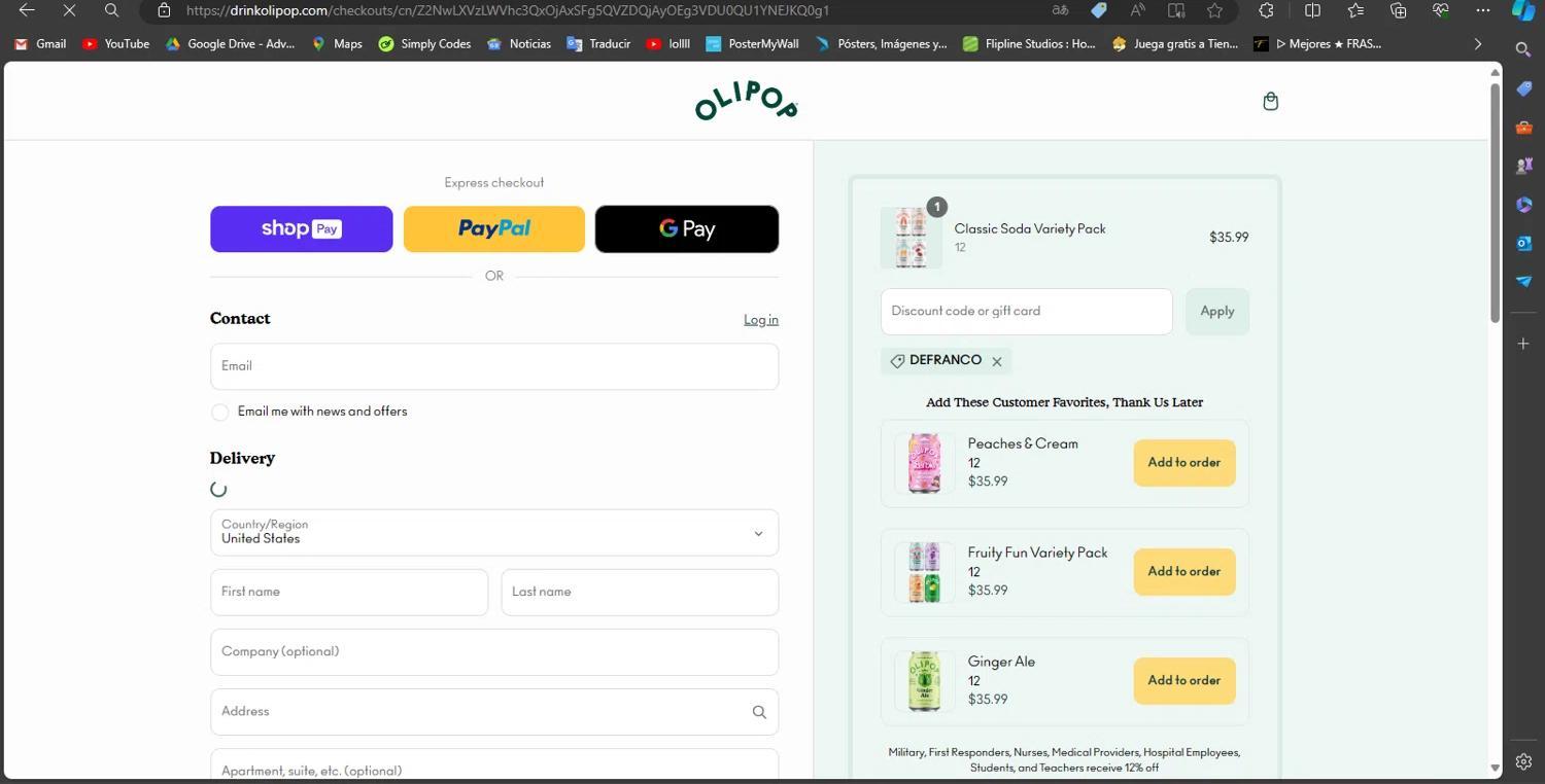 How to apply Olipop coupon code